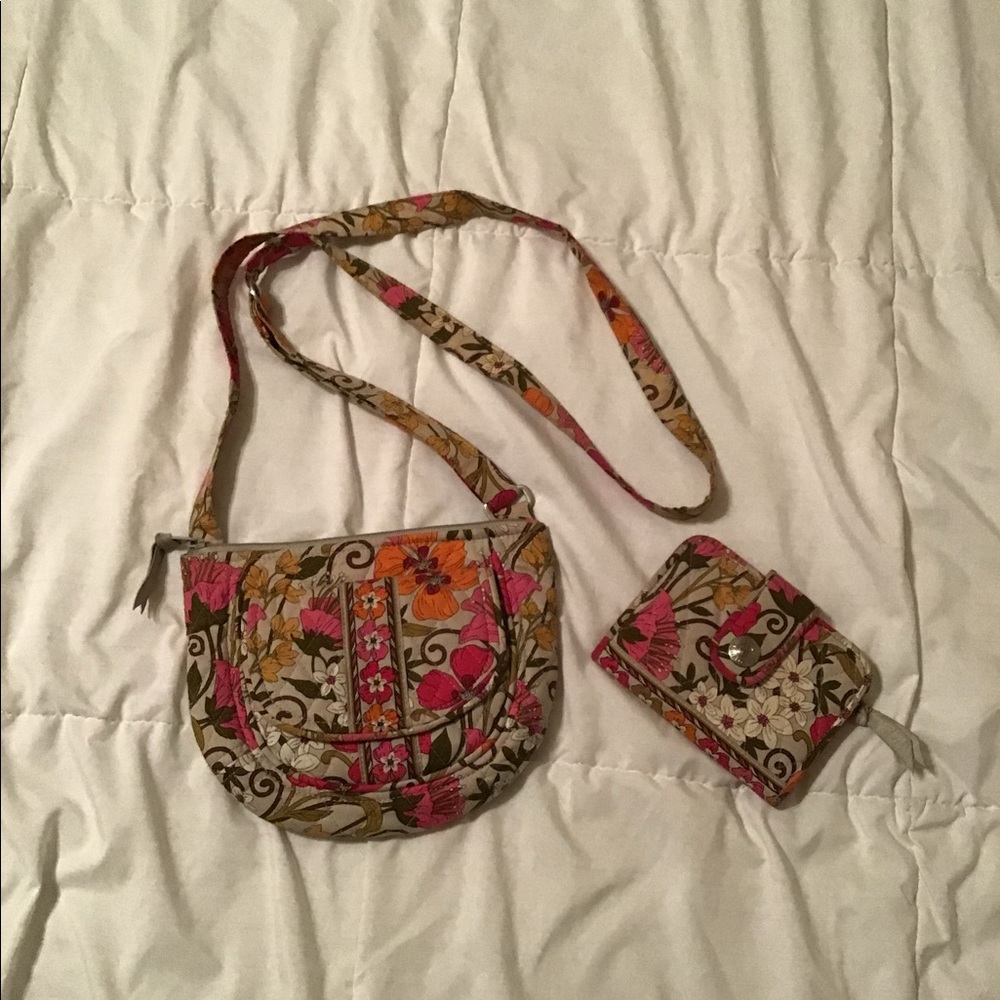 Vera Bradley crossbody bag and wallet